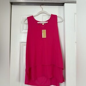 Michael Kors Women's Fuchsia Sleeveless Blouse